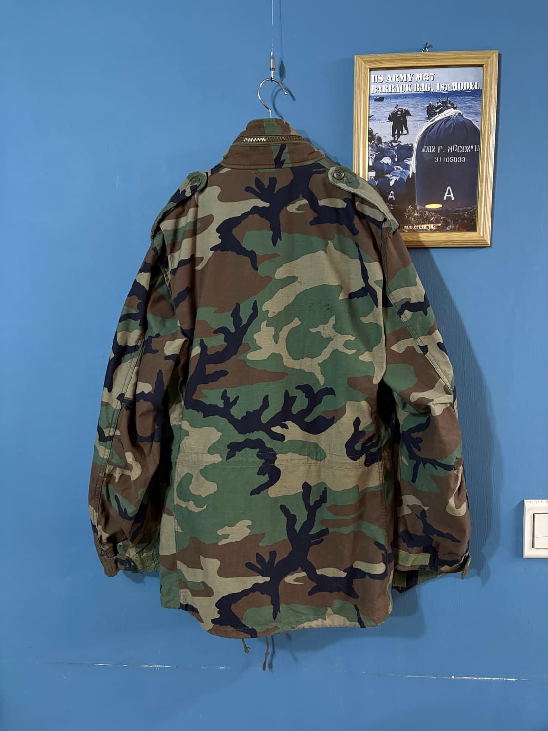 80‘s U.S Army Woodland Camo M-65 Field  상품이미지9