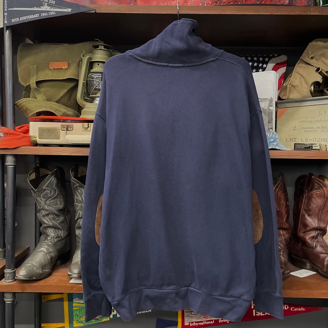 폴로 랄프로렌 신형 라벨 숄카라 버튼 니트 스웨터 상품이미지2