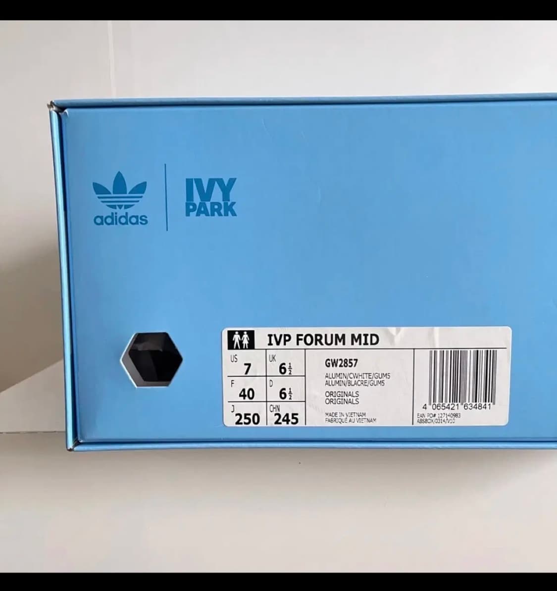 아디다스 x 비욘세 아이비 파크 포럼 미드 알루미나 스니커즈 리미티드 에 상품이미지7
