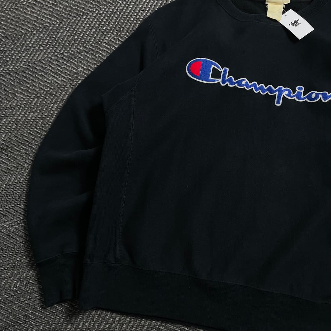 챔피온 리버스위브 빅로고 블랙 스웻 셔츠o 4572 상품이미지2