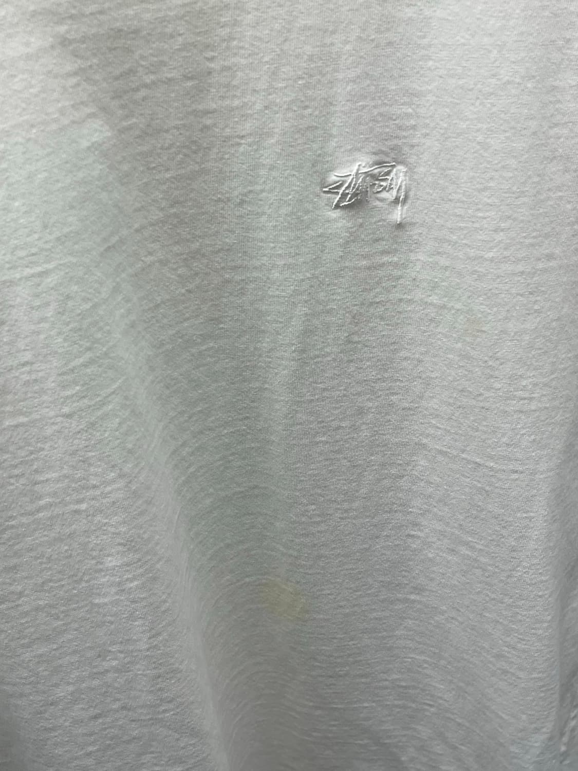 스투시 stussy stock logo 티셔츠 natural M사이즈 상품이미지4