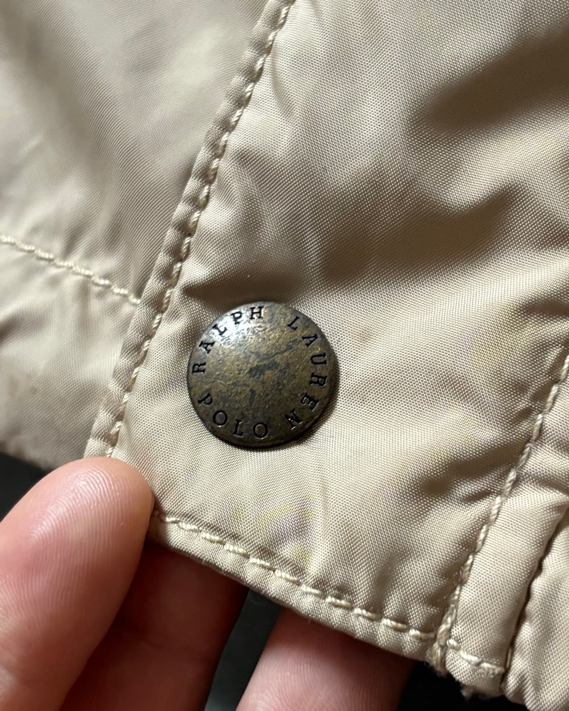 Polo 폴로 랄프로렌 베이지컬러 폴리쉘 후드 자켓 상품이미지5