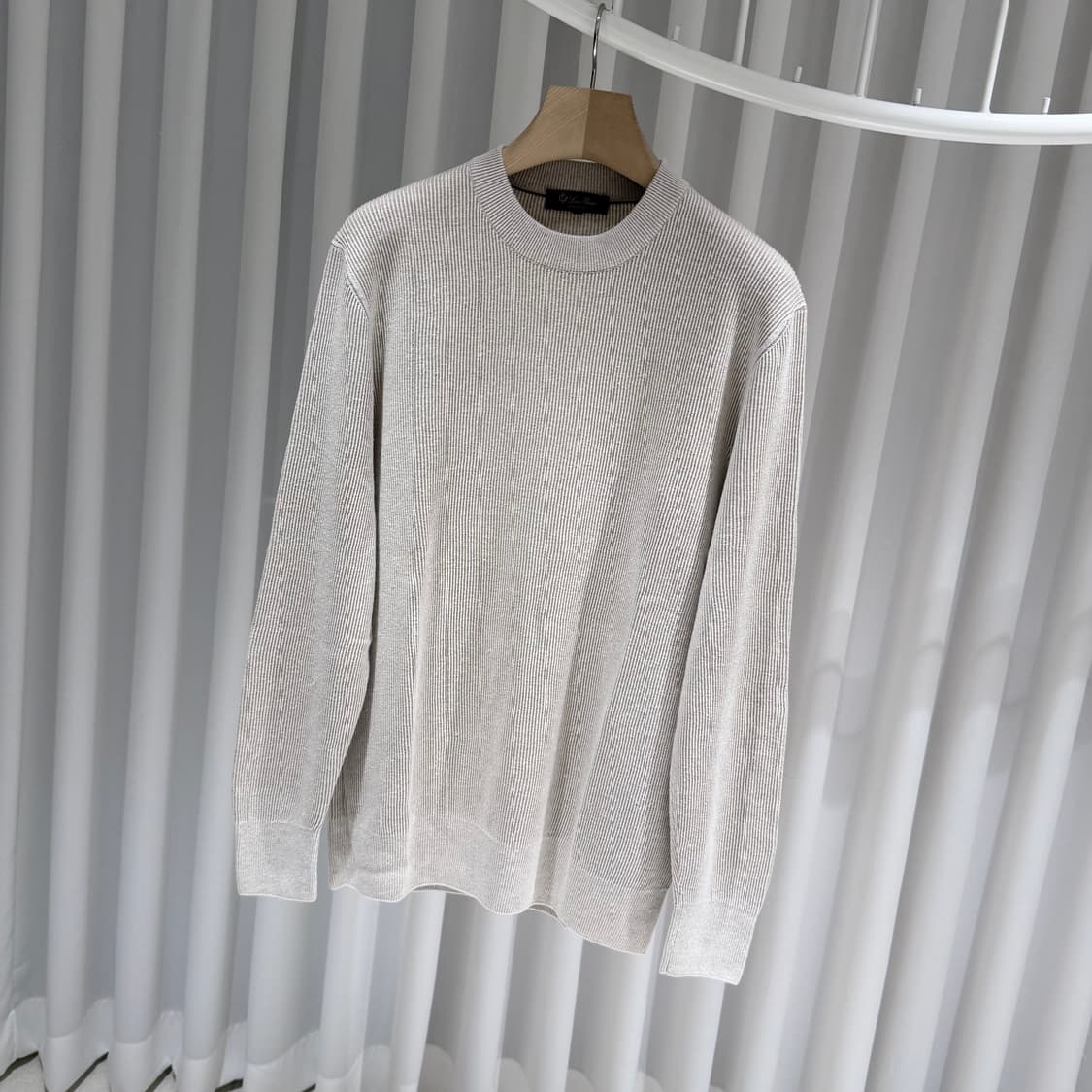 (S/52) / 로로피아나 실크 풀오버 니트 스웨터 아이보리 상품이미지2