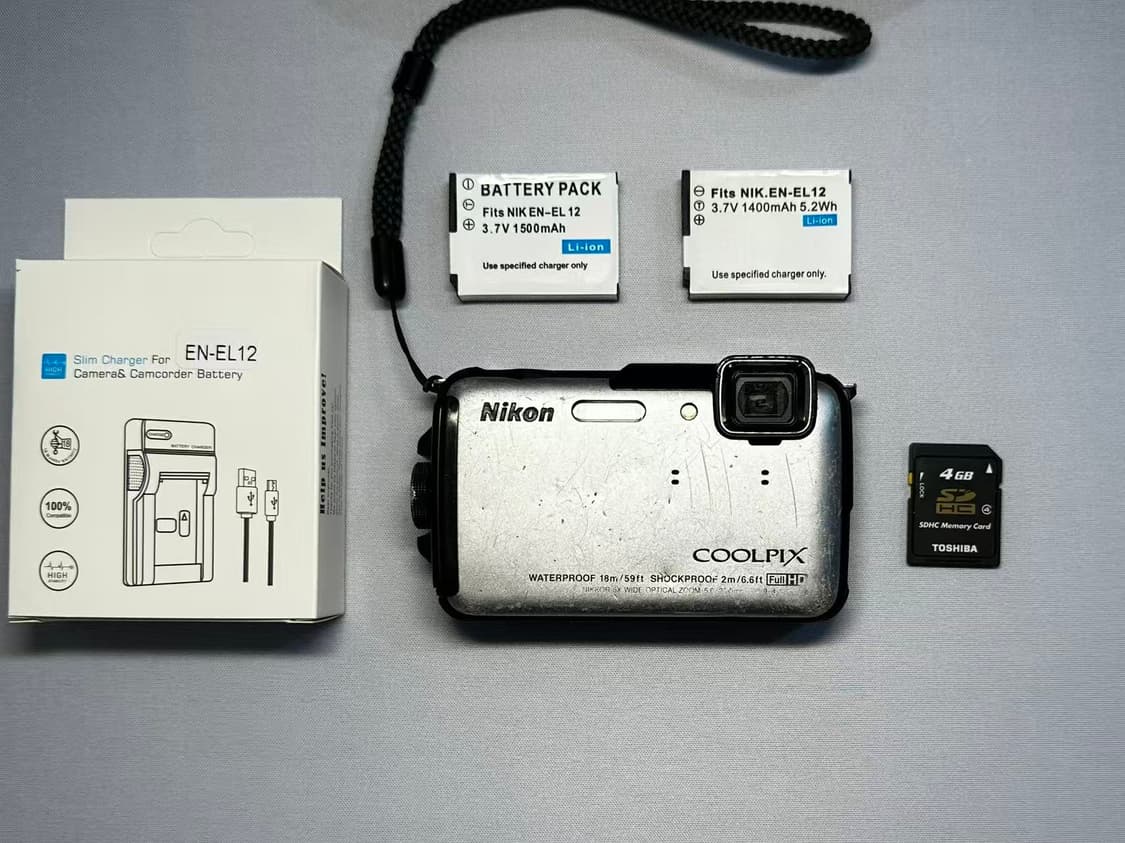 니콘 쿨픽스aw110(aw100) 은색 디카 상품이미지6