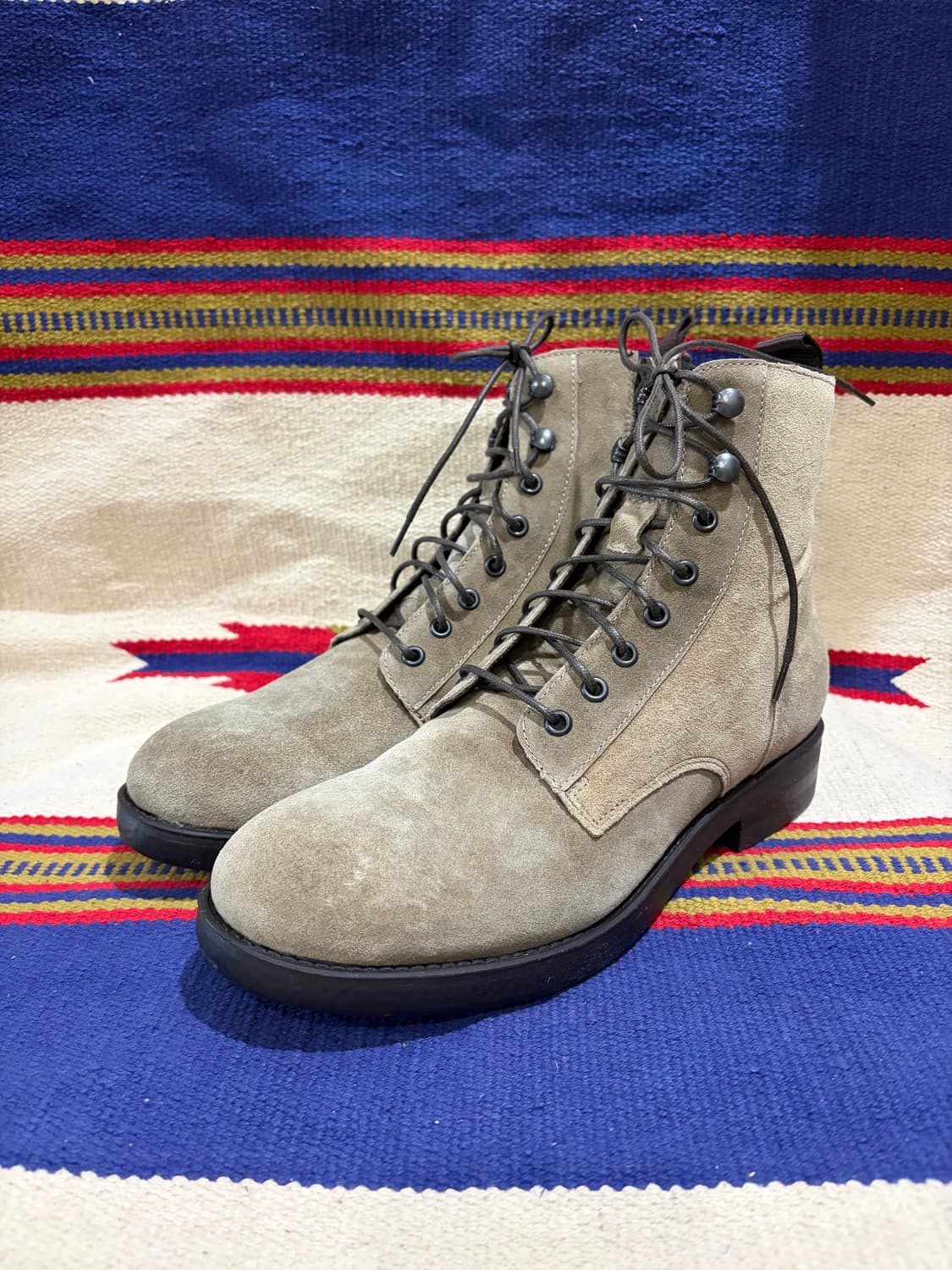 이태리 보모스 스웨이드 레이스업 부츠 상품이미지1