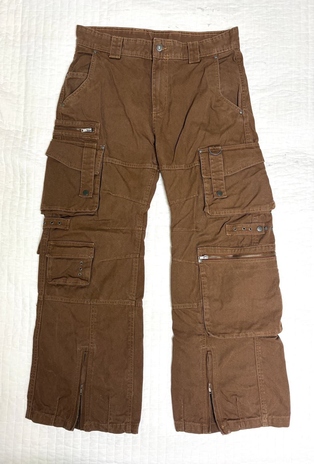 자라 포켓 카고 팬츠 브라운 42사이즈 상품이미지2