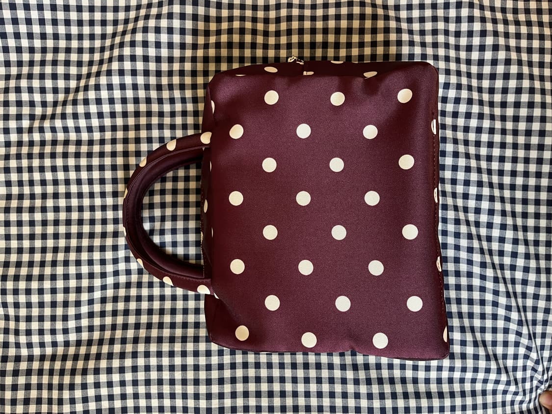 피치바스켓마켓 polka dot bag 퍼플 상품이미지2