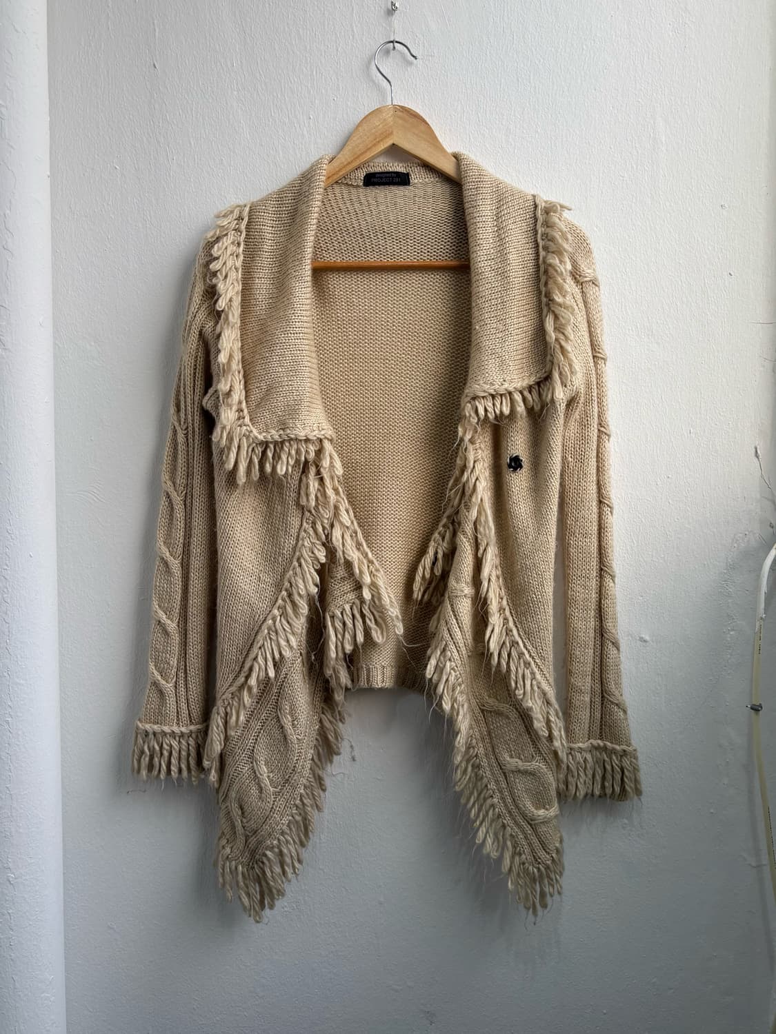 Vintage Fringe Knit Cardigan 상품이미지5