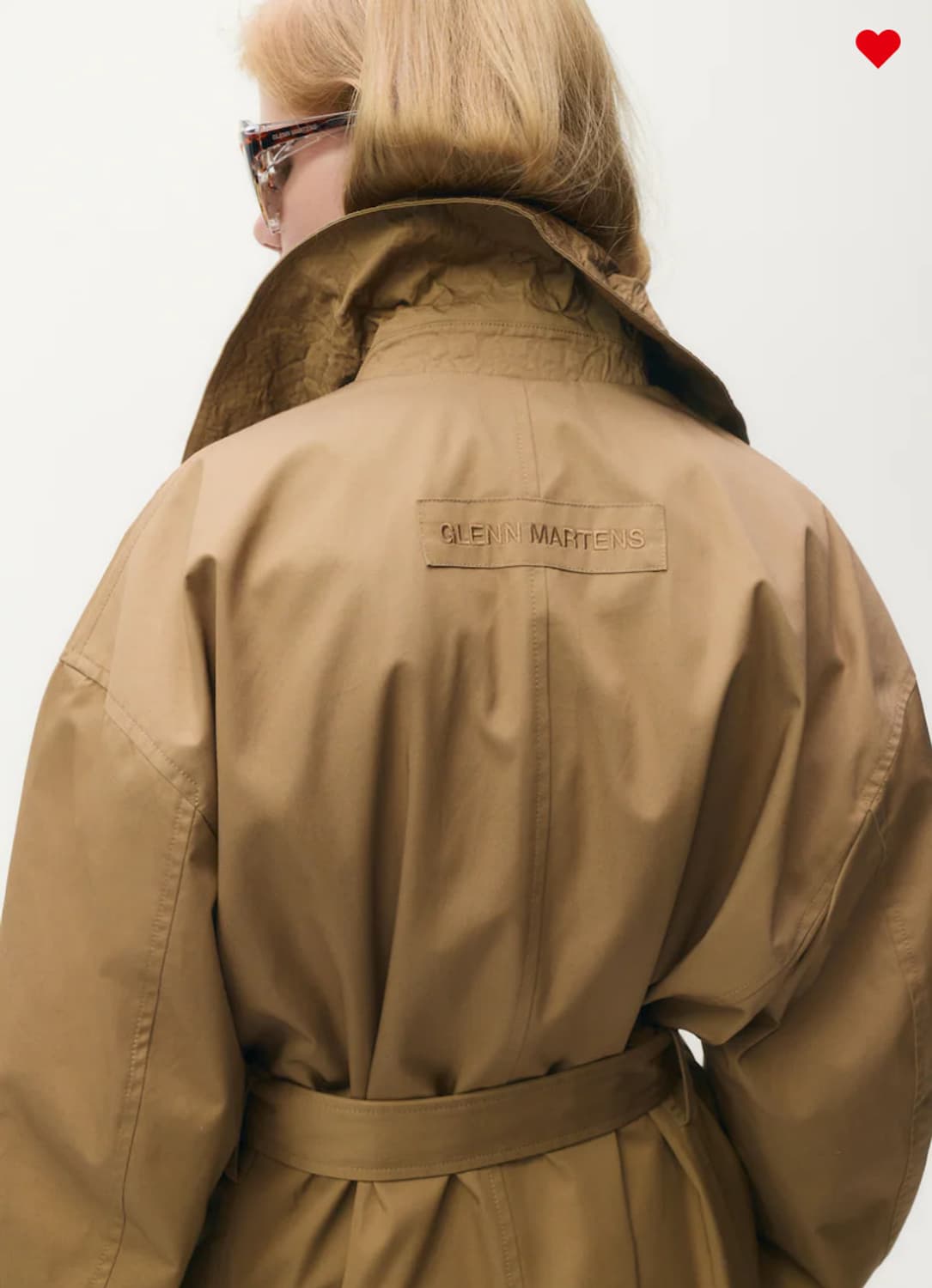 글렌 마틴스(Glenn Martens) 클래식 트렌치코트 H&M 콜라보 상품이미지5