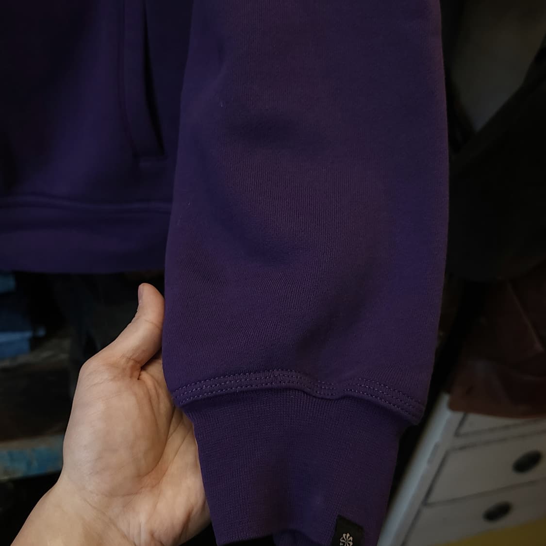 나이키 마원 집업 자켓 퍼플컬러 기모 라이닝 L 상품이미지10
