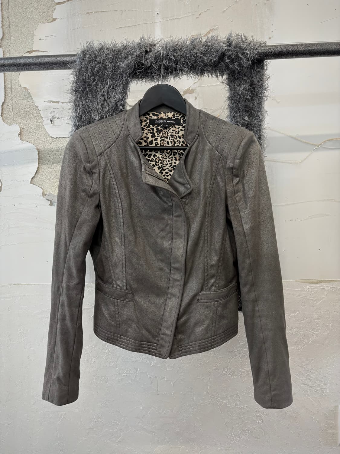 grey Diagonal Jacket 상품이미지1