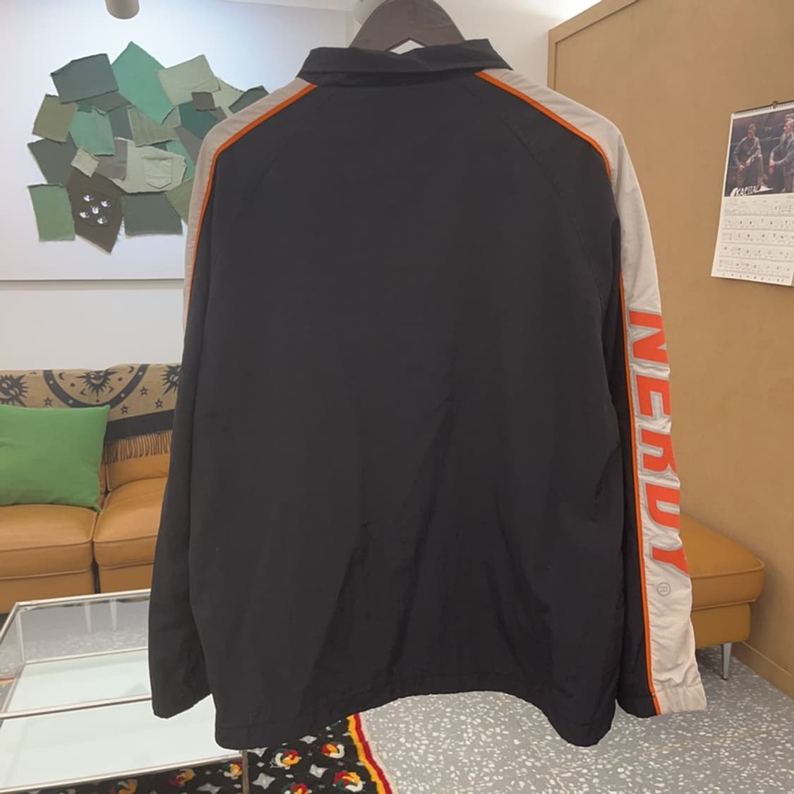 널디 올드스쿨 레트로 키치 슬리브로고 바람막이 자켓 L C08453 상품이미지4