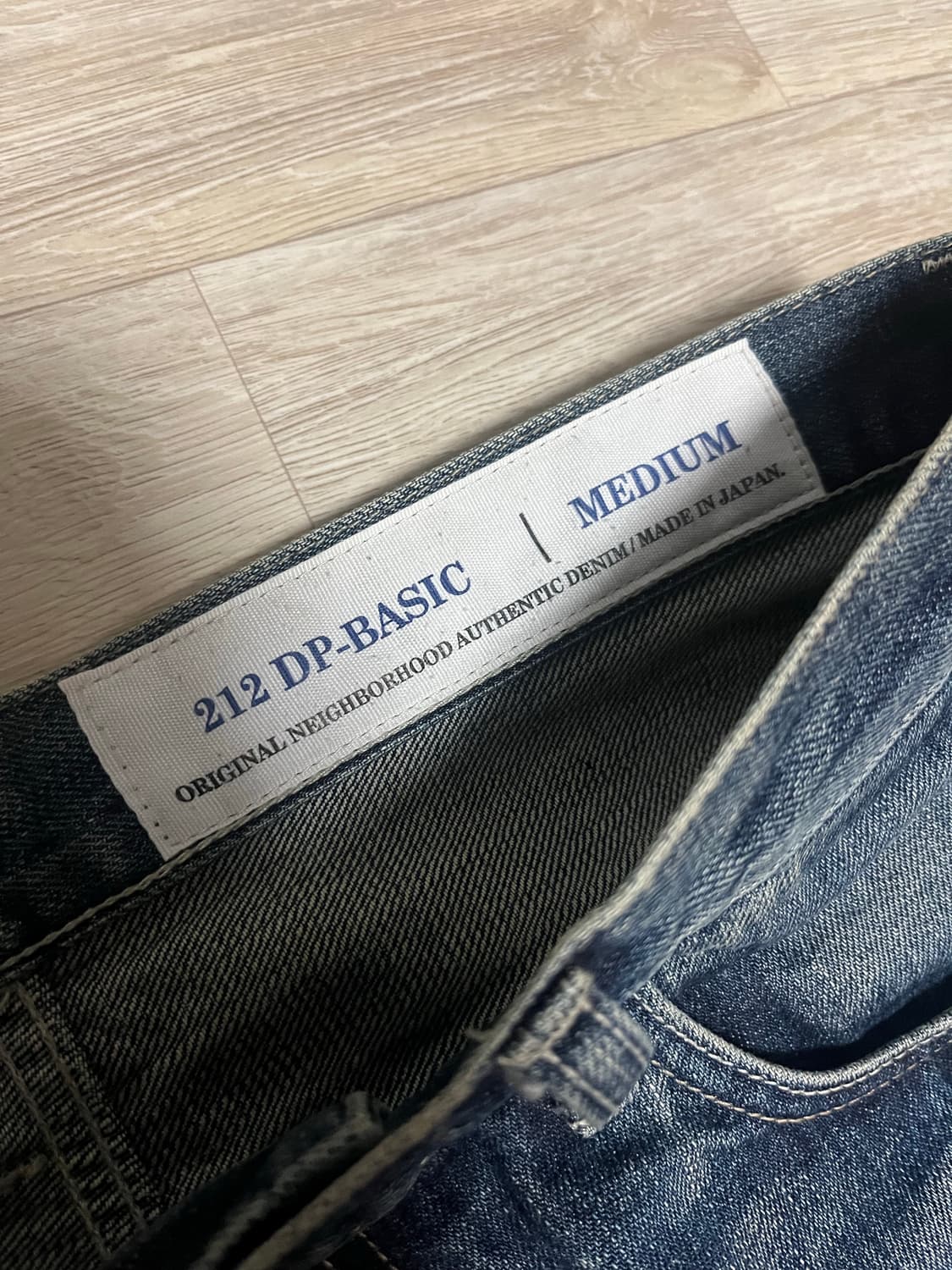 네이버후드 워시드 데님 dp basic 인디고 상품이미지7