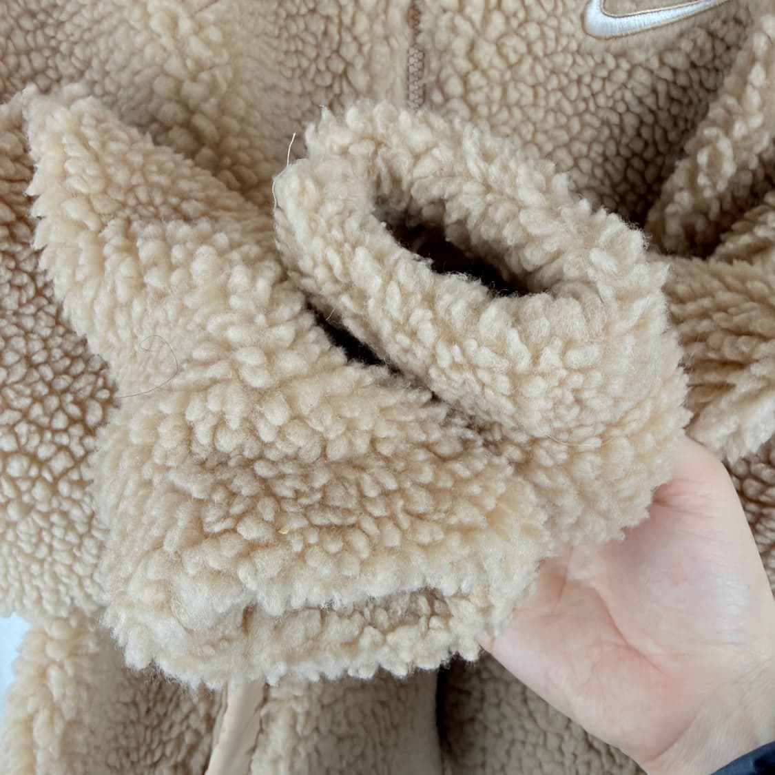 (S) 나이키 우먼스 NSW 스우시 플러시 자켓 헴프 상품이미지3