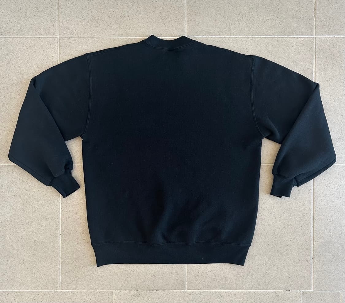 90s 빈티지 러셀 스웻셔츠 블랙 XL USA 상품이미지2