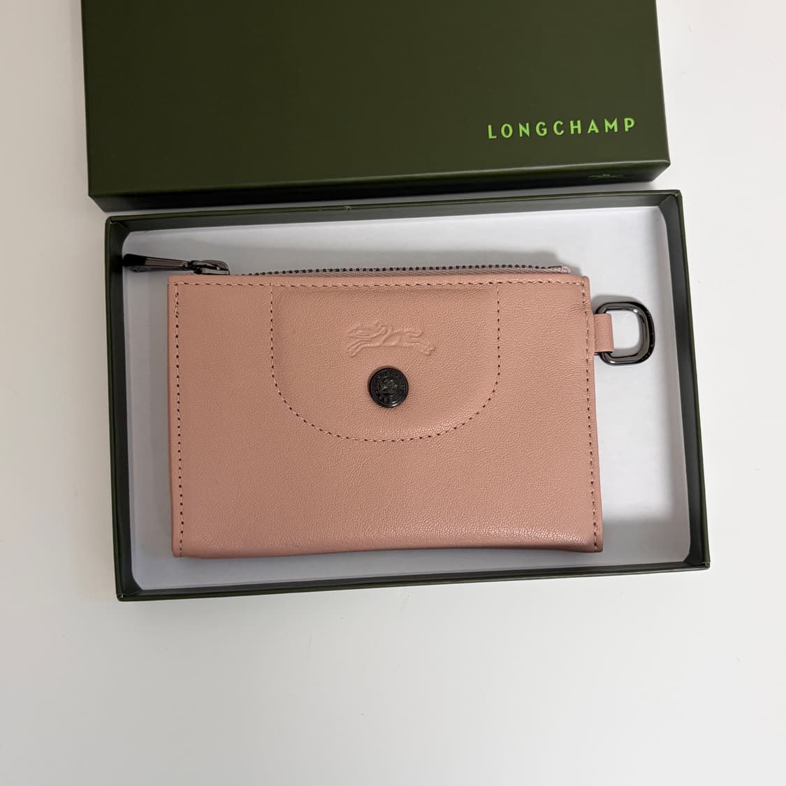 롱샴 르플리아쥬 핑크 카드지갑 (박스포함) 상품이미지3