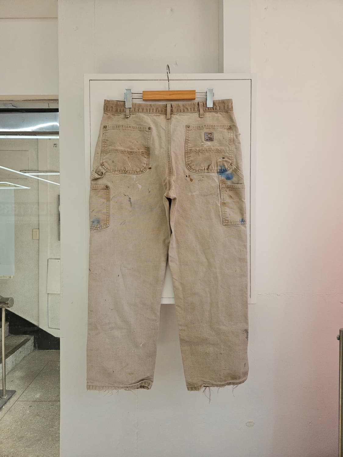 칼하트 하드페이딩 디스트레스드 더블니 워크팬츠  36X30  상품이미지6