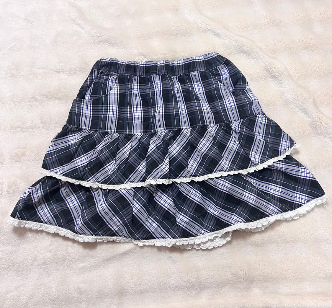 체크 프릴 스커트 레이스 큐롯 리즈리사 트랄라라 메조피아노 갸루 상품이미지1