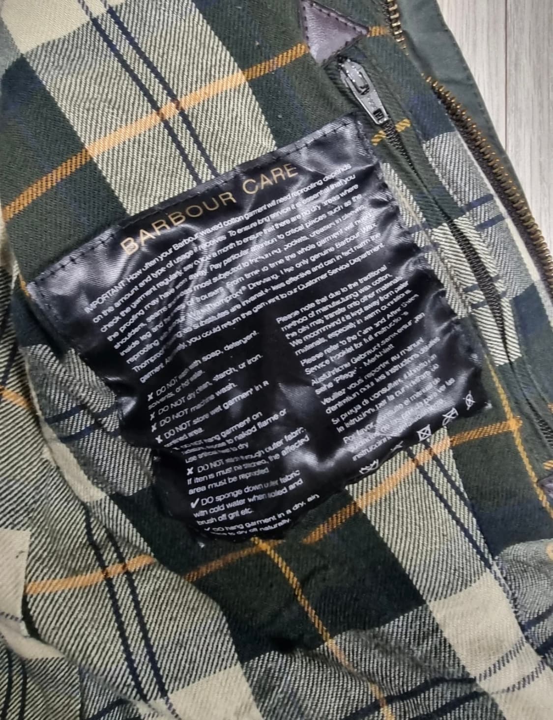 바버 왁스 자켓 올리브 그린 상품이미지3