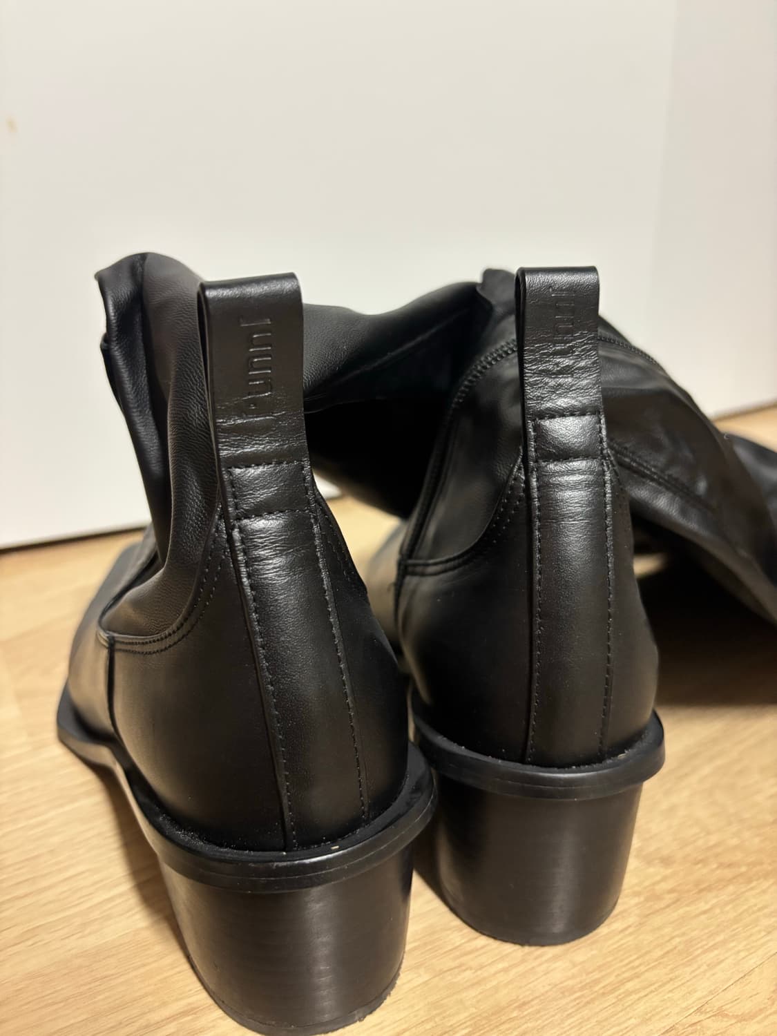 준지 스트레치 레더 싸이하이 롱부츠 JW27K2WC05 상품이미지3