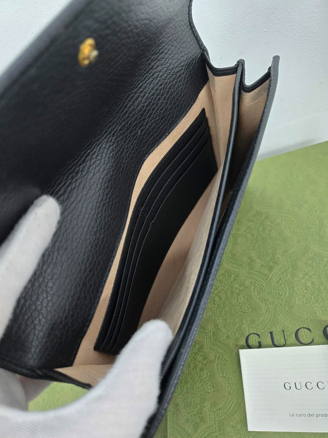 [보증서 정품] 구찌 마몬트 플랩 클러치백 상품이미지2