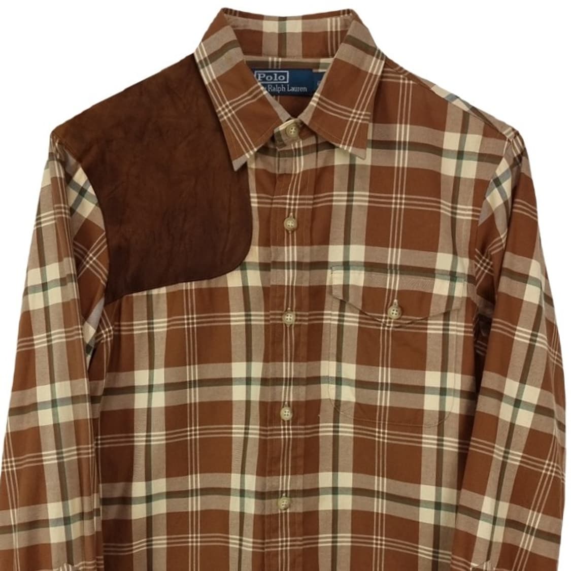 폴로 랄프로렌 스웨이드 패치 빈티지 체크 셔츠 M16531 상품이미지4