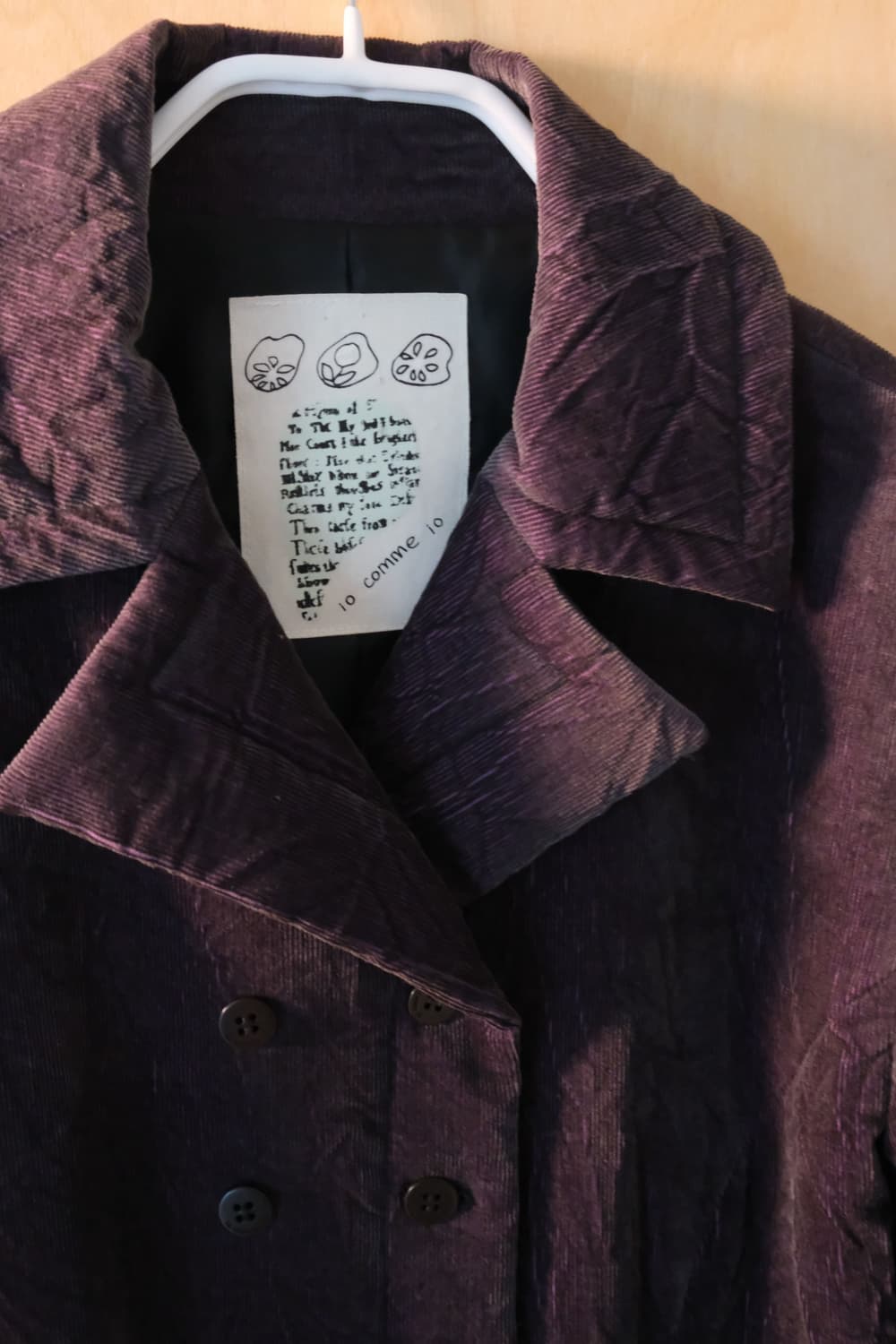 Corduroy Multi Button Tailored Jacket 상품이미지3