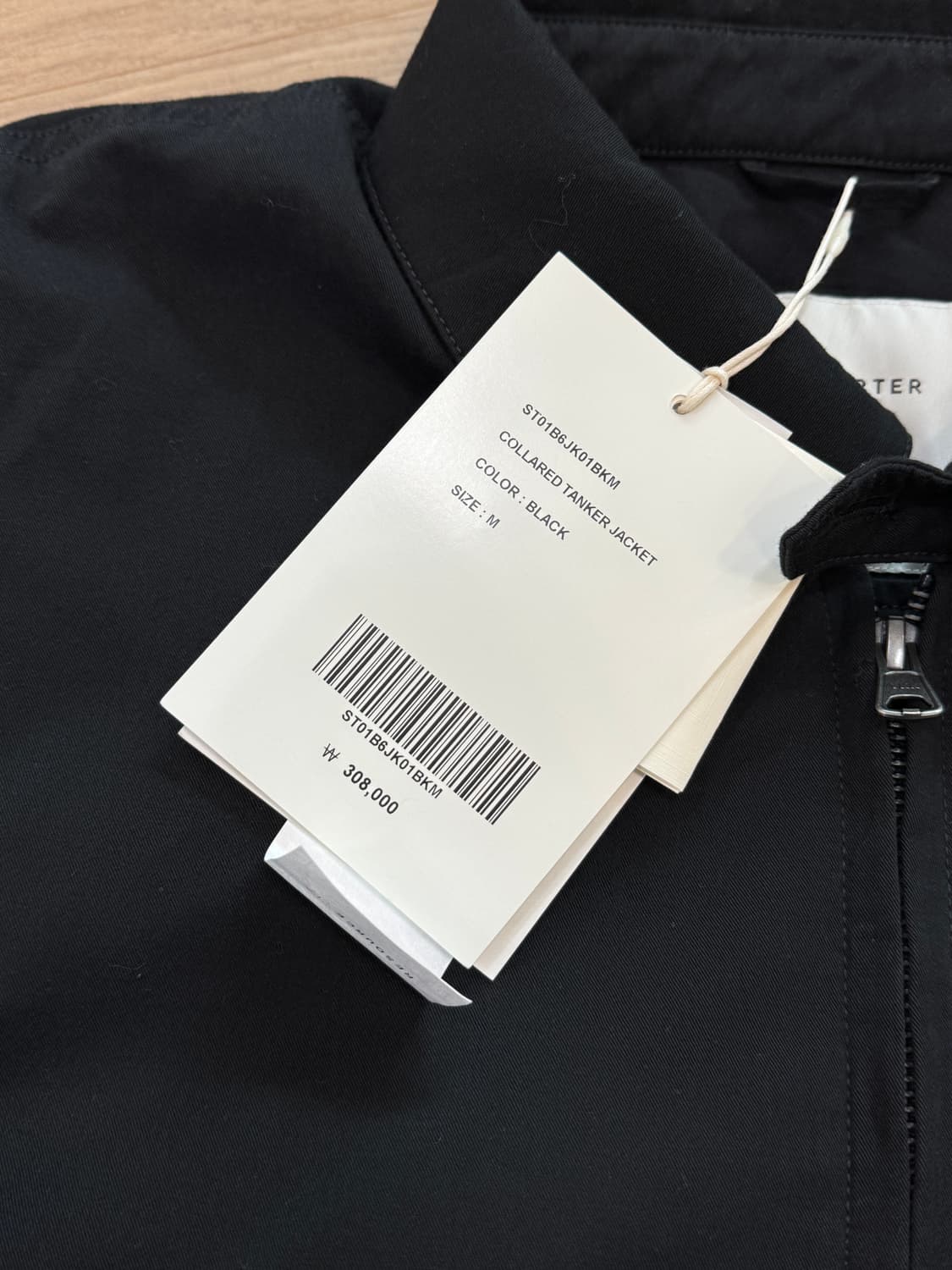 셔터 26SS 카라 탱커 자켓 블루종 - 블랙 M 상품이미지3