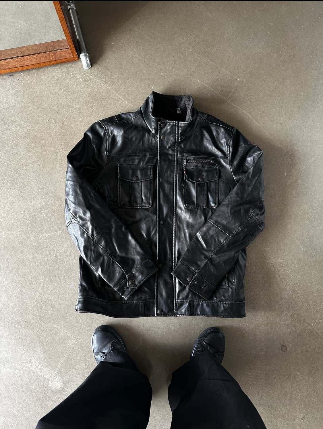 levis 트러커 쉐르파 레더 자켓 상품이미지1