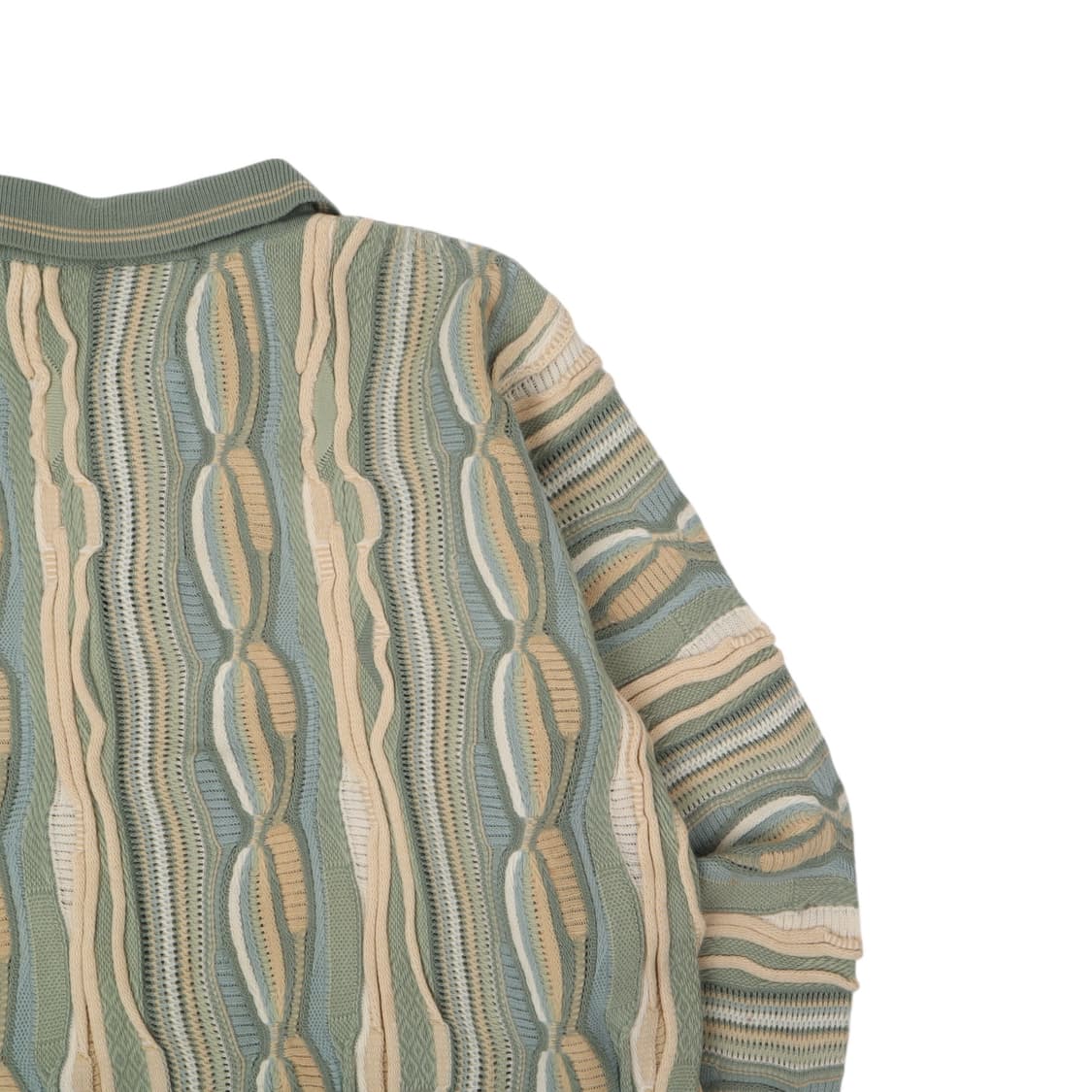 쿠지 카라 케이블 버튼업 니트 스웨터 상품이미지6