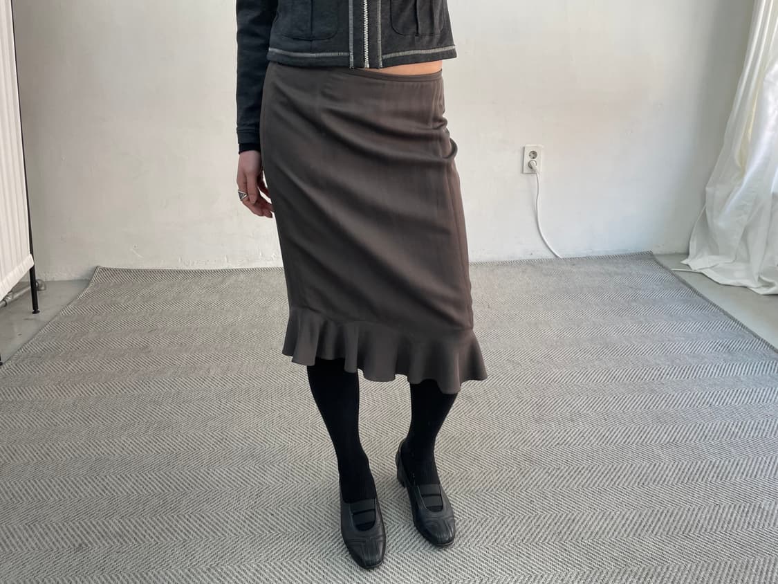 armani 프릴 미디 스커트 상품이미지1