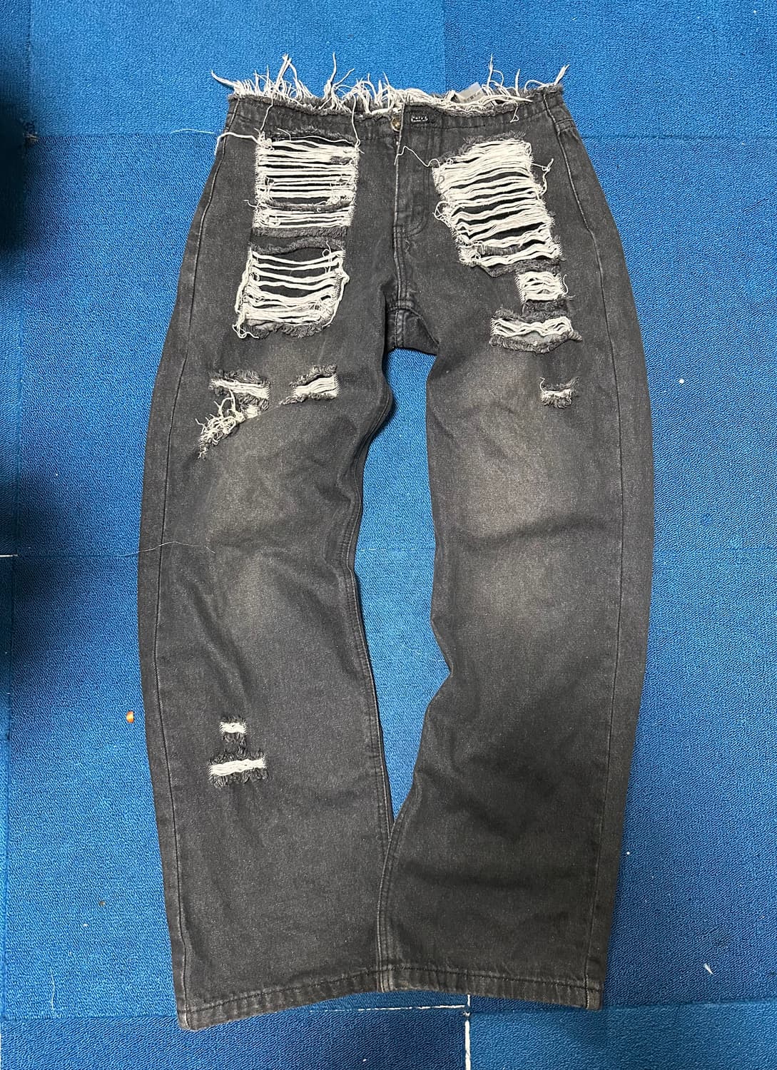 GATELESS destroyed denim washing pants 상품이미지5
