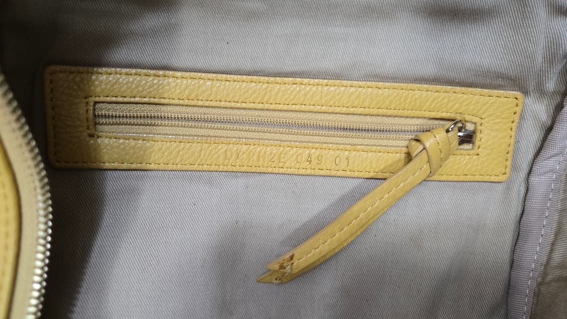 닥스 정품 백팩 옐로우 천연소가죽 상품이미지7