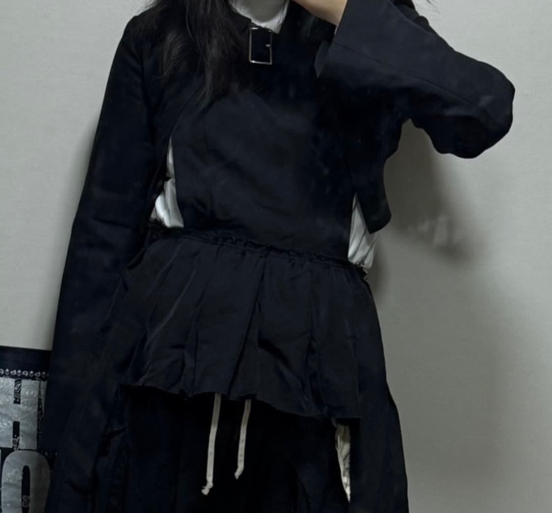 느와케이니노미야 25ss 버클 볼레로 (블랙, L) 상품이미지9
