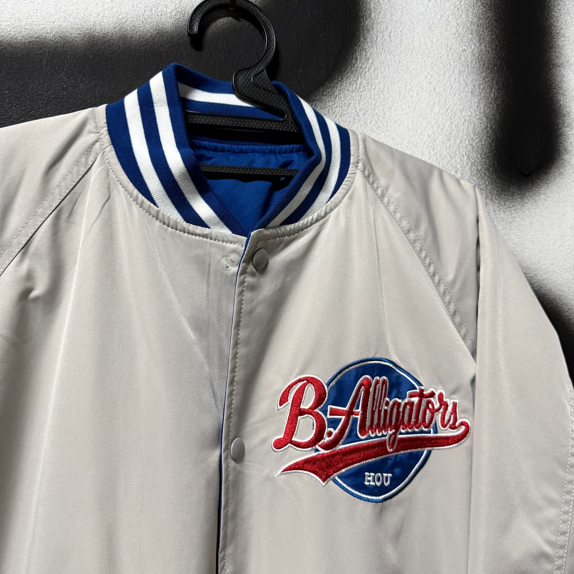 VTG 빈티지 빅사이즈 리버시블 올드스쿨 자수 패치 바시티 자켓 상품이미지4