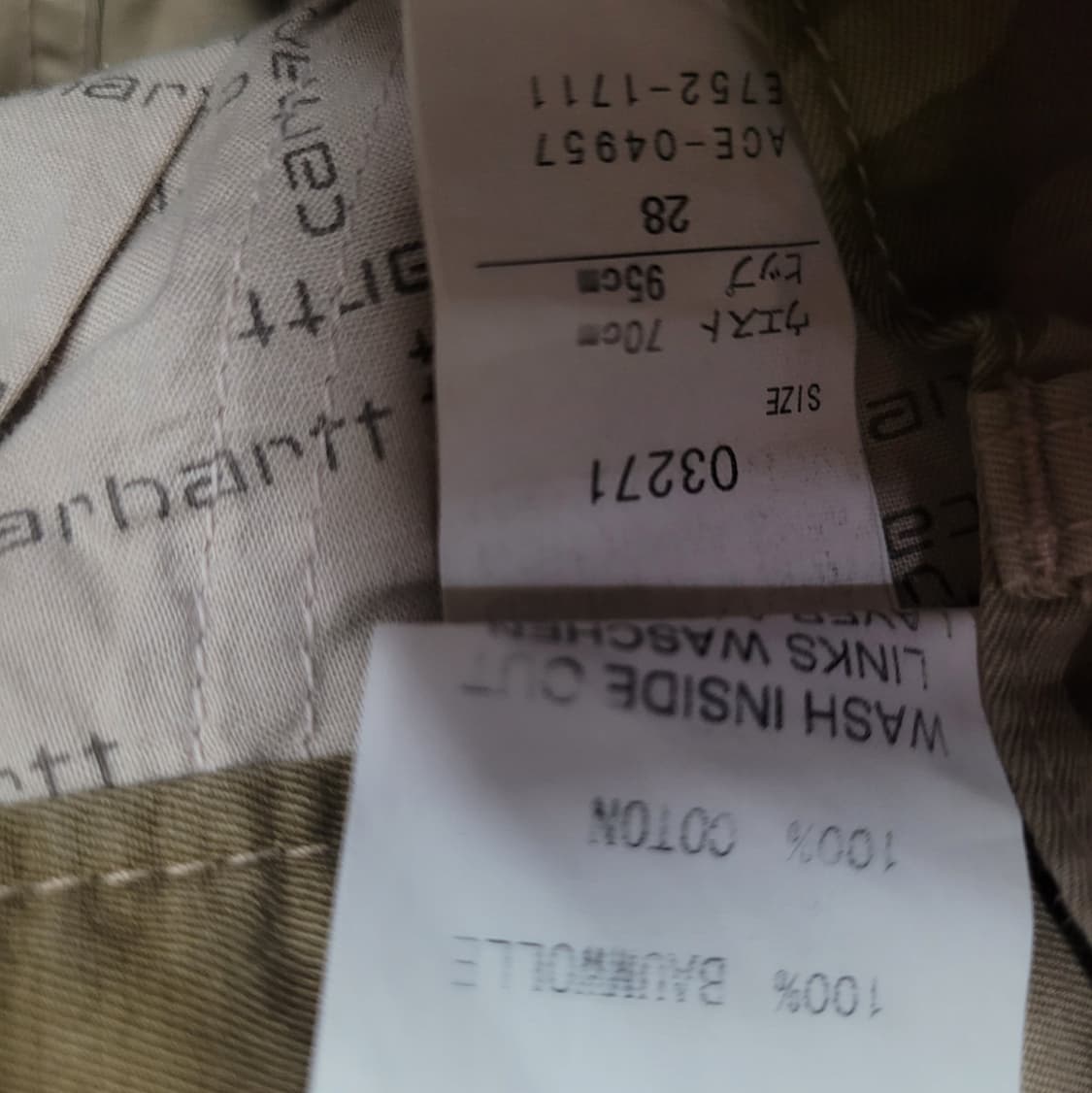 carhartt 칼하트 데저트 카모 숏 카고 팬츠 상품이미지6