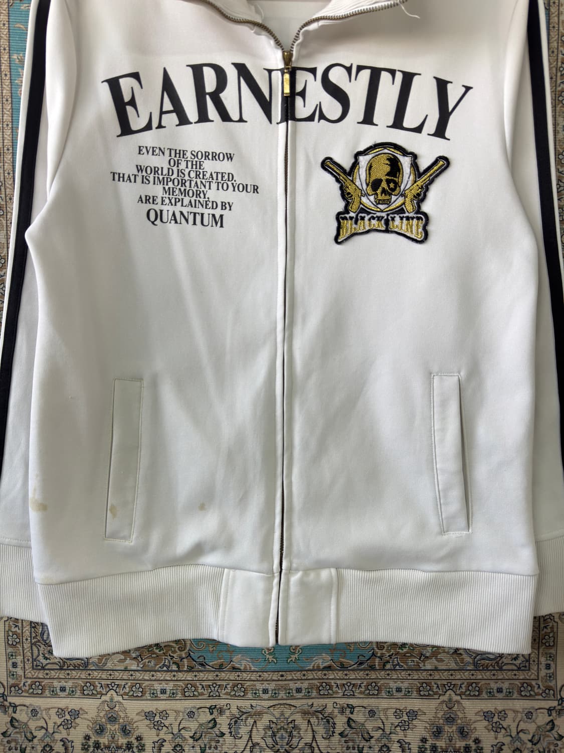 JPN 스컬 패치 펑크 트랙탑1622 상품이미지4