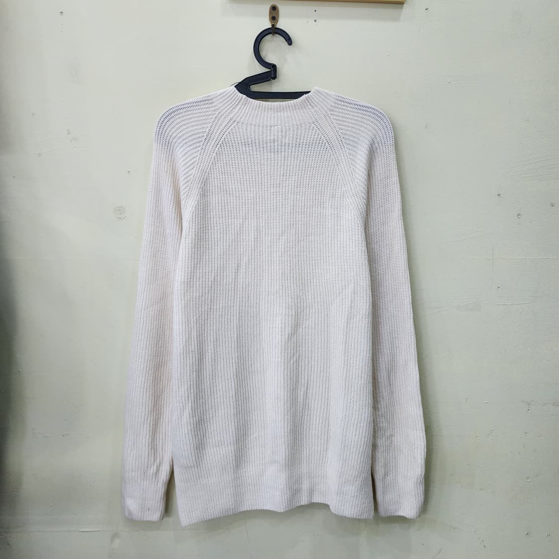 유니클로 아이보리 코튼 니트 상품이미지3