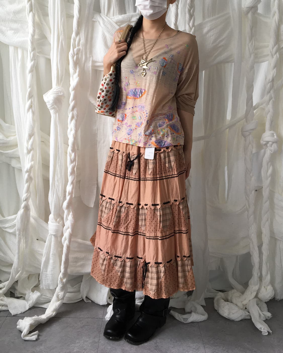 Tsumori chisato printing sleeve 상품이미지7