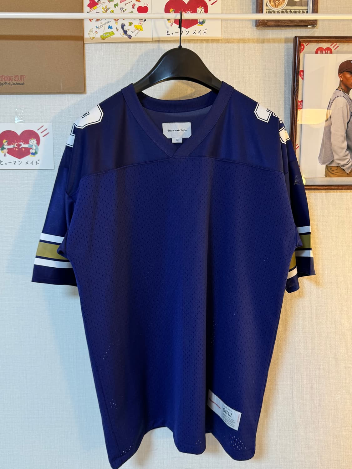 (M)디스이즈네버댓 풋볼 메쉬 티셔츠 퍼플 상품이미지1