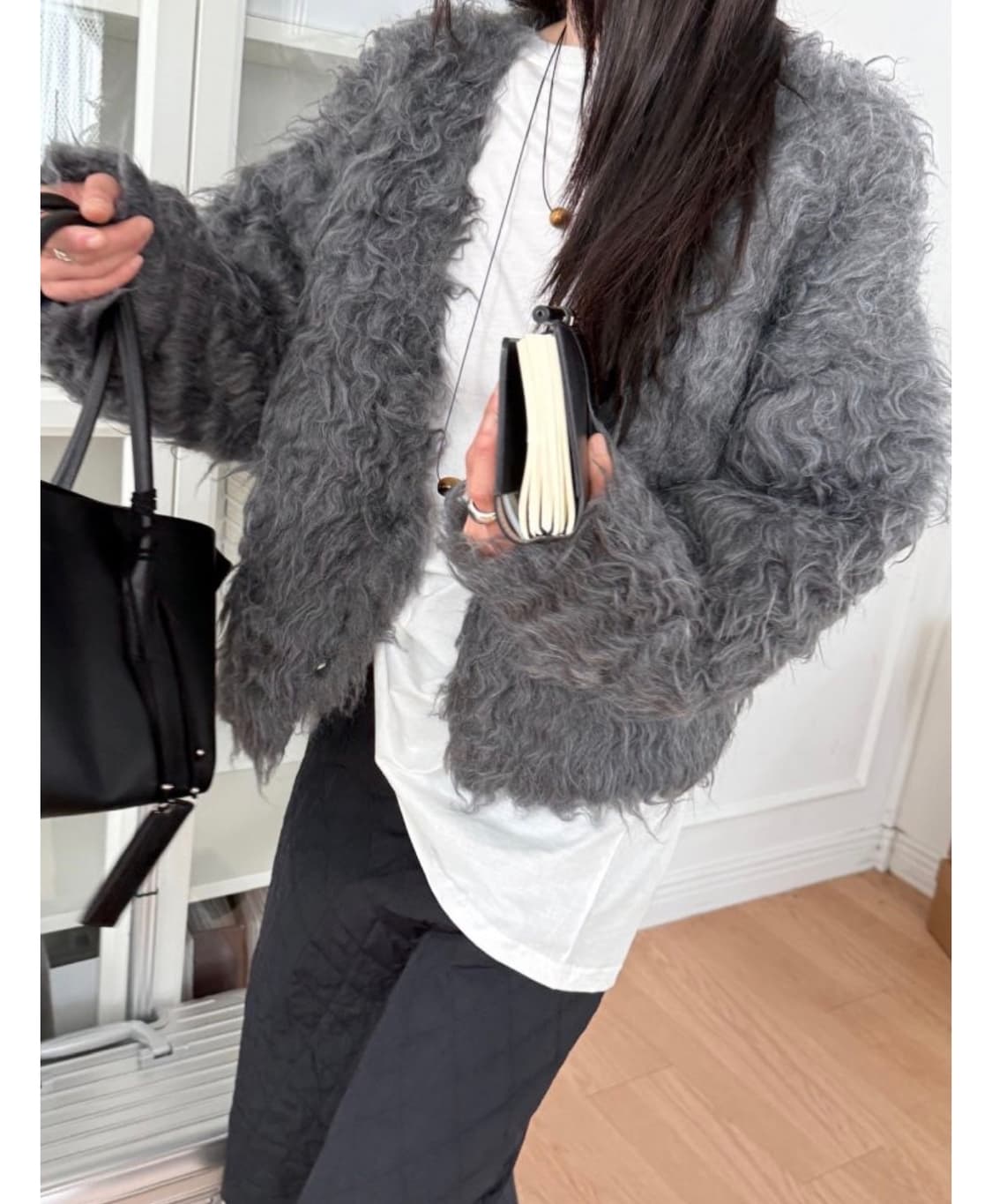 런던플랏 퍼가디건 상품이미지2