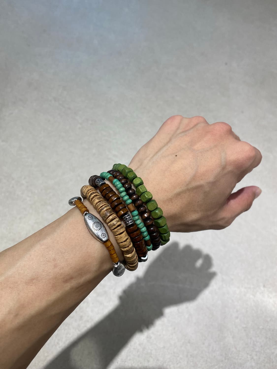 🔥레이어드 우드 팔찌🔥 상품이미지1