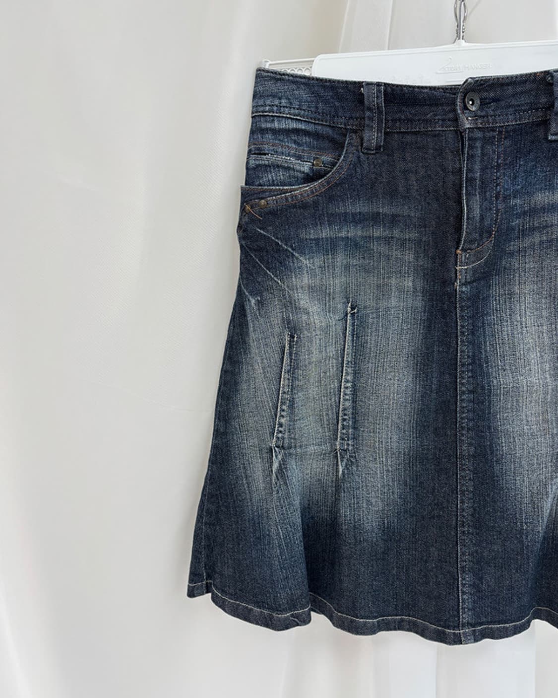 marie claire bis mid-dart denim skirt 상품이미지3