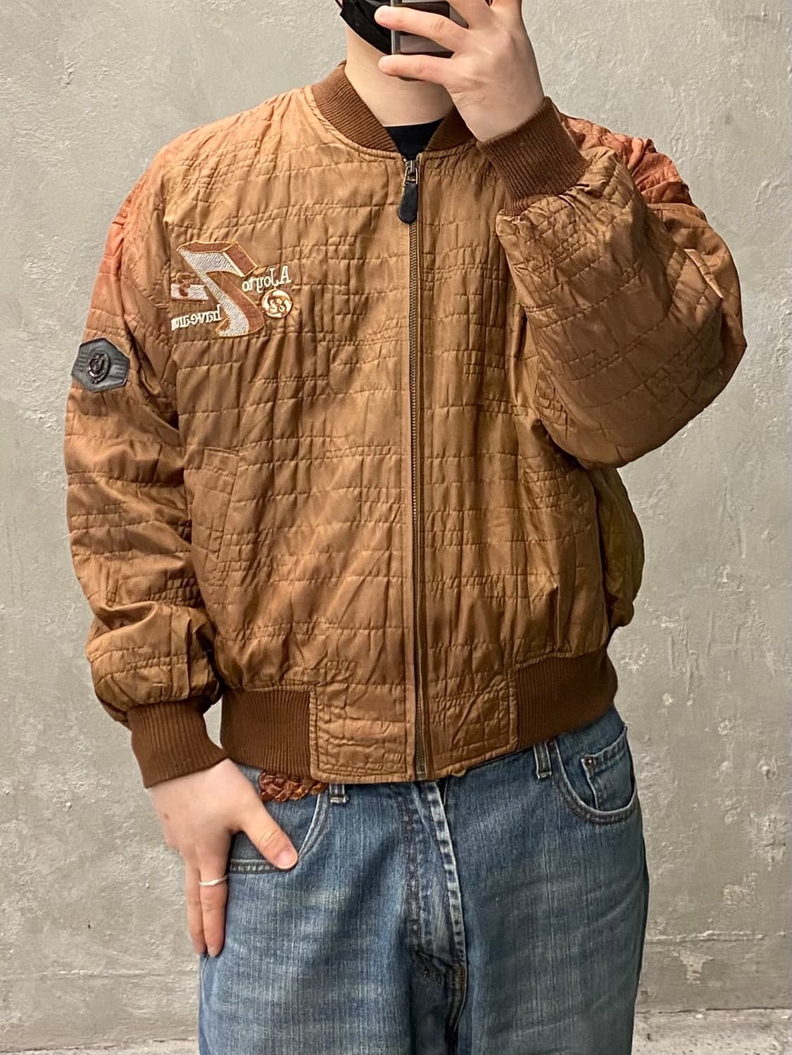 [L] 90s Vintage 빈티지 페이딩 봄버자켓 상품이미지9