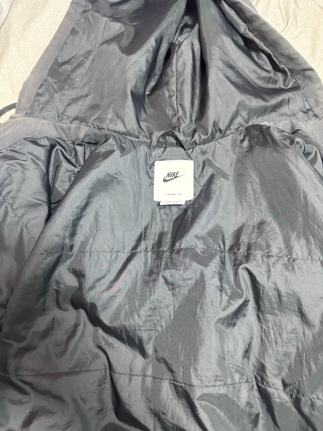 나이키 라이프패딩후드자켓 블랙 L 상품이미지4