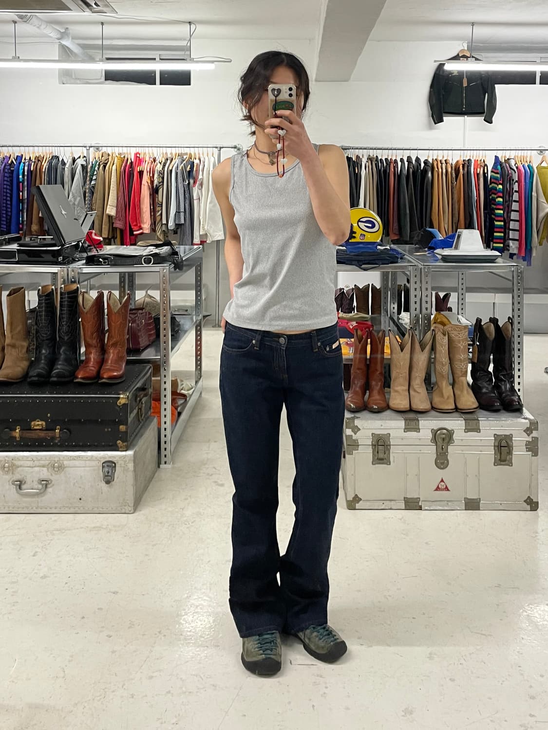 CALVIN KLEIN y2k low-rise boots cut 부츠컷 상품이미지1