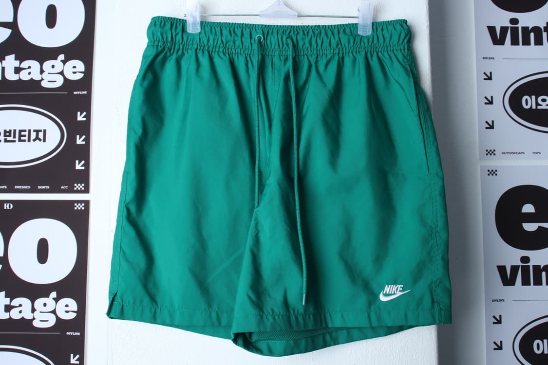 (L-XL) 나이키 반바지 팬츠 밴딩 그린 우븐 스윔-P10127 상품이미지2