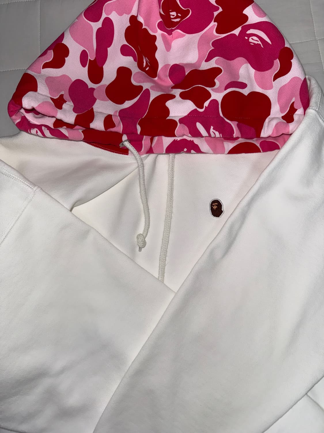 BAPE ABC CAMO CRYSTAL STONE HOODIE PINK 상품이미지2