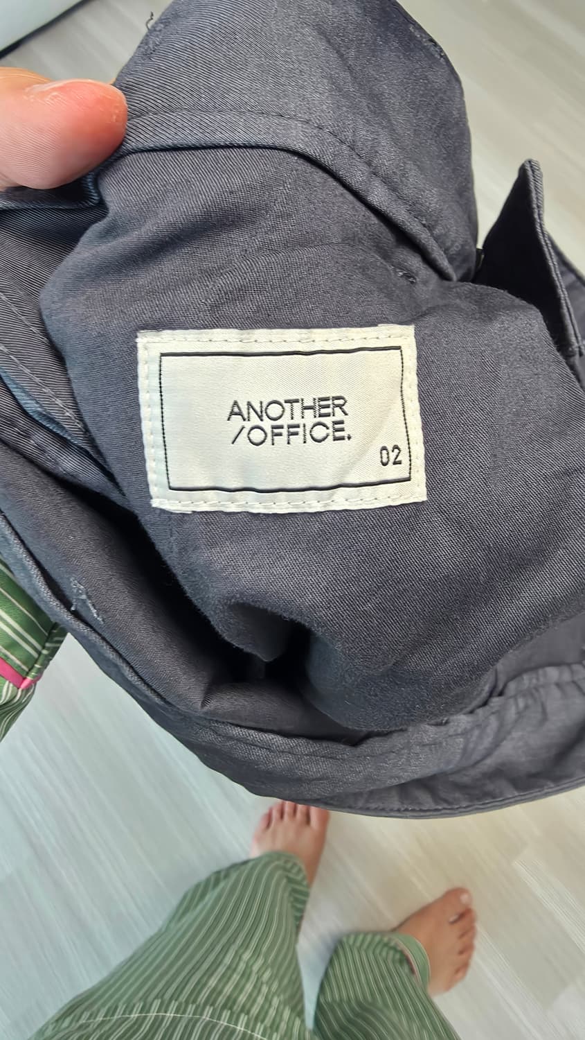 어나더오피스 산티아고슬랙스 스탠다드 02사이즈(fw시즌) 헤더그레이 판매 상품이미지1