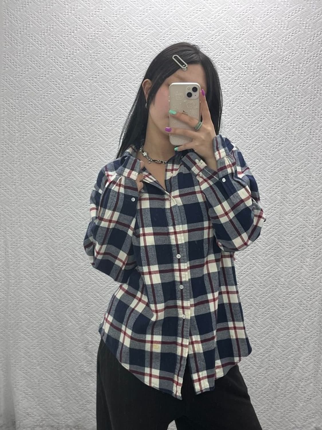 폴로 랄프로렌 빈티지 파머룩 타탄 체크 셔츠 95 C06888 상품이미지1